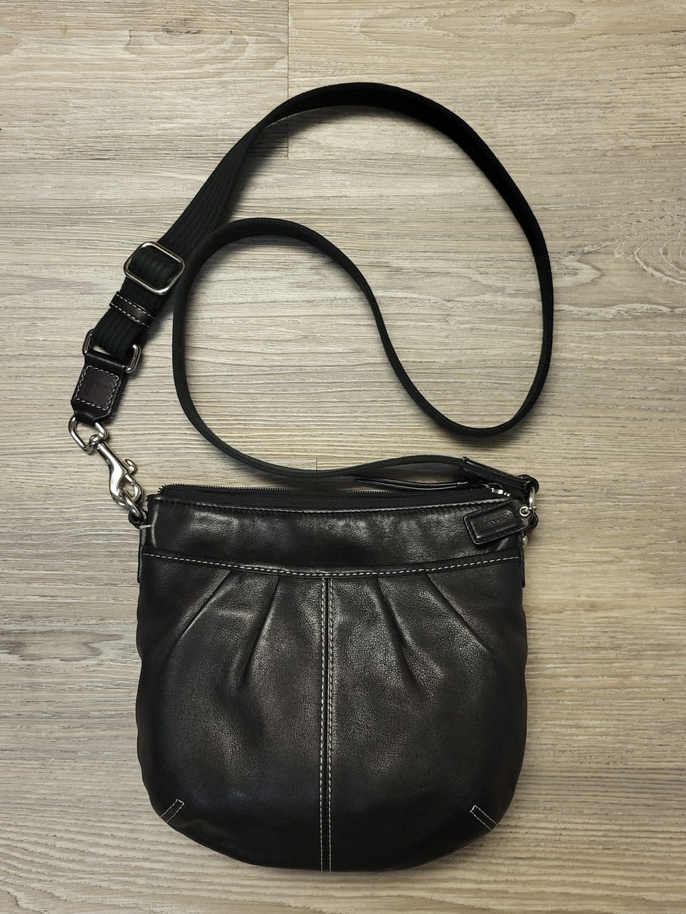 Coach Black Leather Crossbody Bag